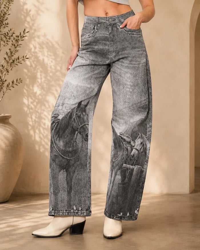 Western Horse Denim