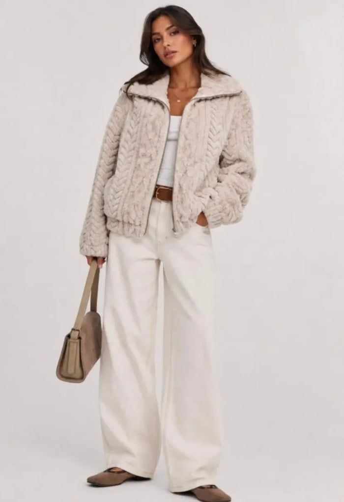 Teddy Textured Bomber