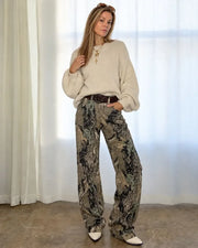 Camo Barrel Jeans