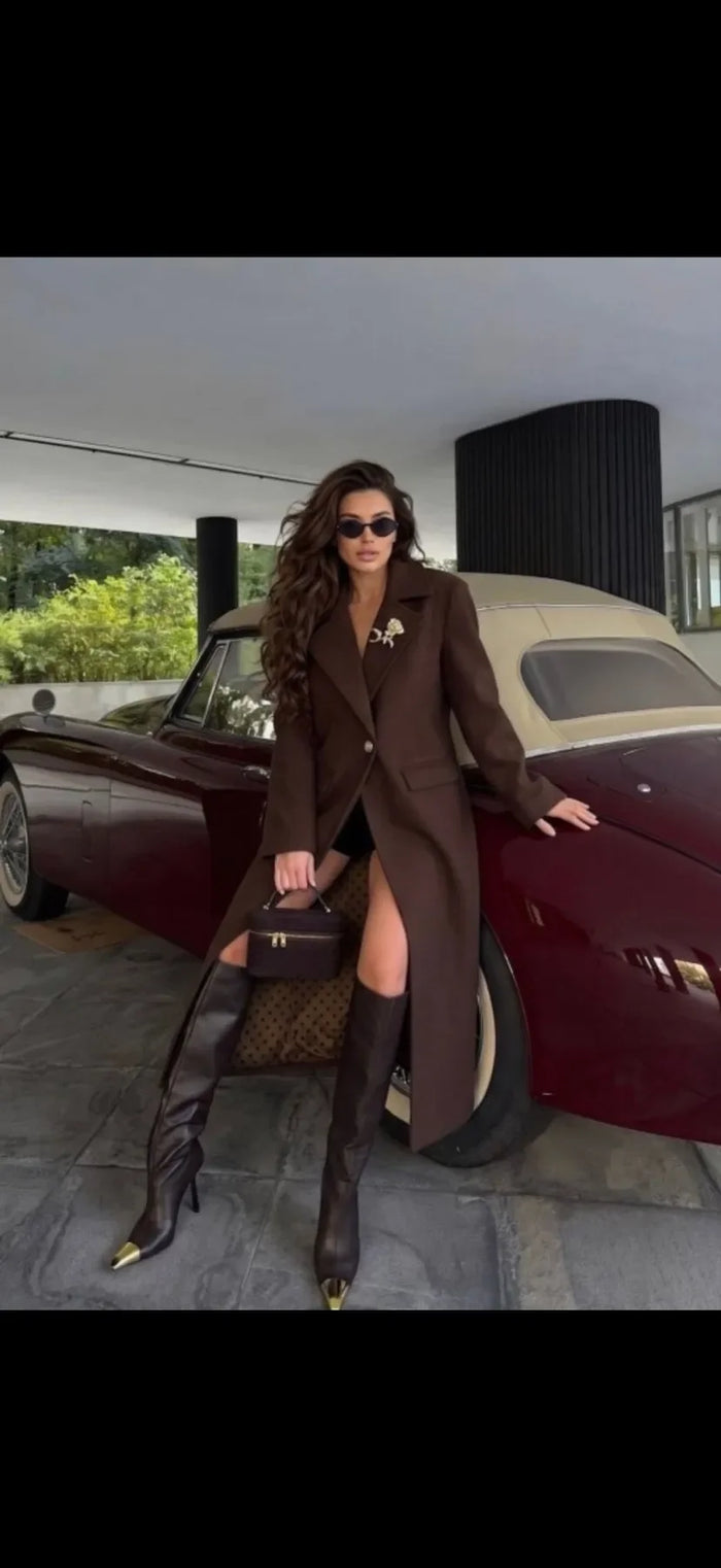 The Espresso Edit — Tailored Longline Coat