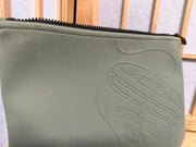 Hermès Neobain Thalassa Kaki Pouch