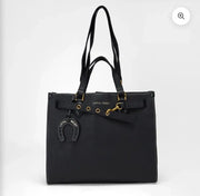 Loyal West Medium Calfskin Tote — Black