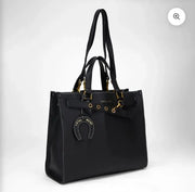 Loyal West Medium Calfskin Tote — Black