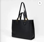 Loyal West Medium Calfskin Tote — Black