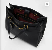 Loyal West Medium Calfskin Tote — Black