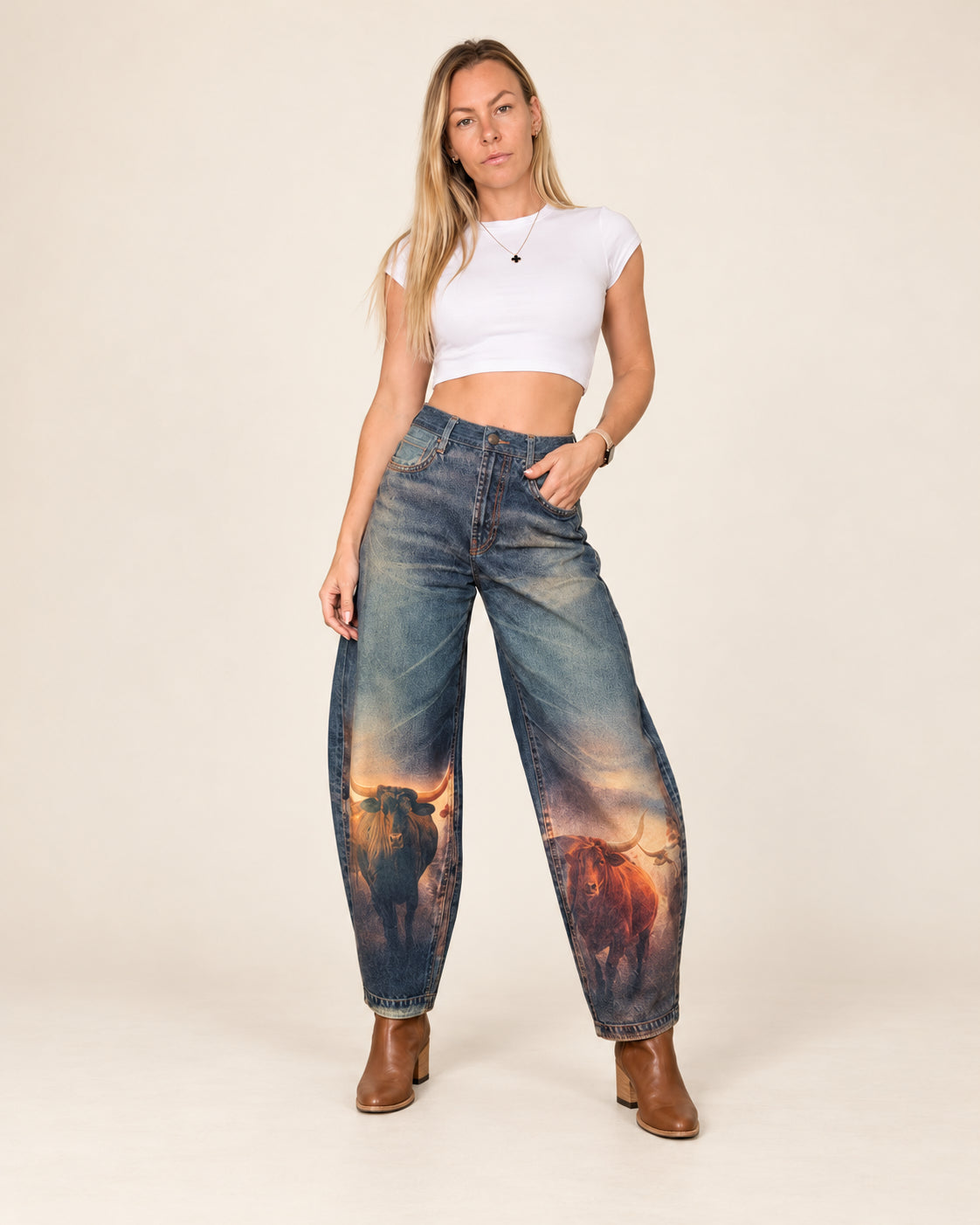 Longhorn Baggy Denim